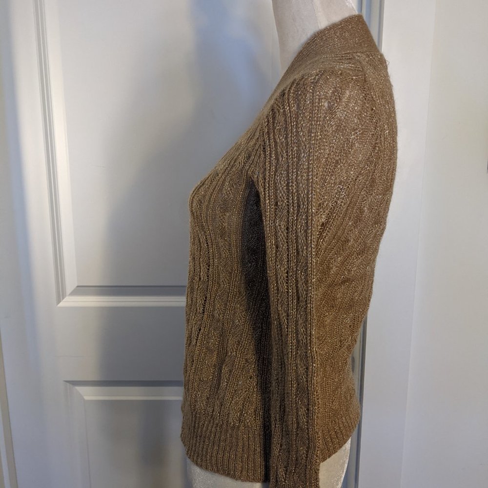 Banana Republic Gold Cream Silvery Sweater - Picture 2 of 5